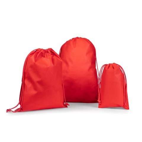 GIFT BAG L. Stor v&auml;rmef&ouml;rseglad non-woven-p&aring;se (60 g/m&sup2;) - R&ouml;d
