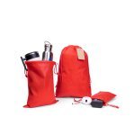GIFT BAG L. Stor v&auml;rmef&ouml;rseglad non-woven-p&aring;se (60 g/m&sup2;) - R&ouml;d