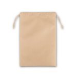 GIFT BAG L. Stor v&auml;rmef&ouml;rseglad non-woven-p&aring;se (60 g/m&sup2;) - Ljusbrun