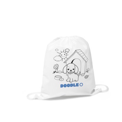 DRAWS. Barnv&auml;ska med gympap&aring;se f&ouml;r f&auml;rgl&auml;ggning (80 g/m&sup2;)