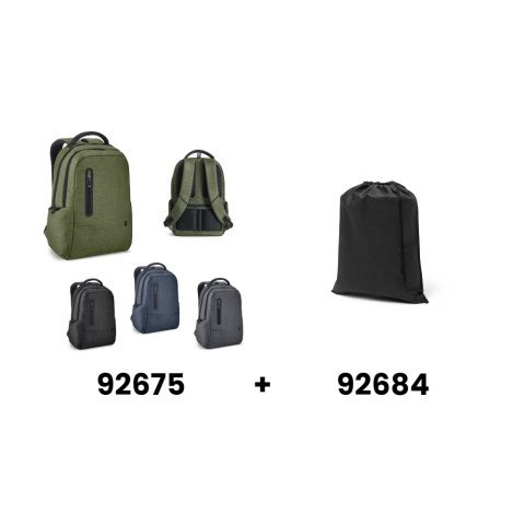 BOSTON. Sac &agrave; dos pour ordinateur portable 17'' en Nylon 2Tone imperm&eacute;able