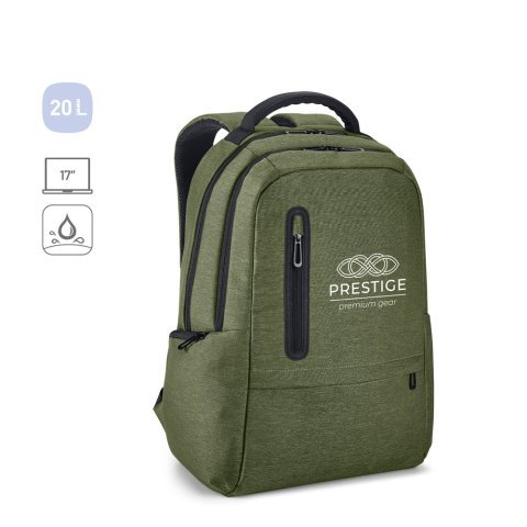 BOSTON. Vattent&auml;t 2Tone Nylon 17'' laptopryggs&auml;ck