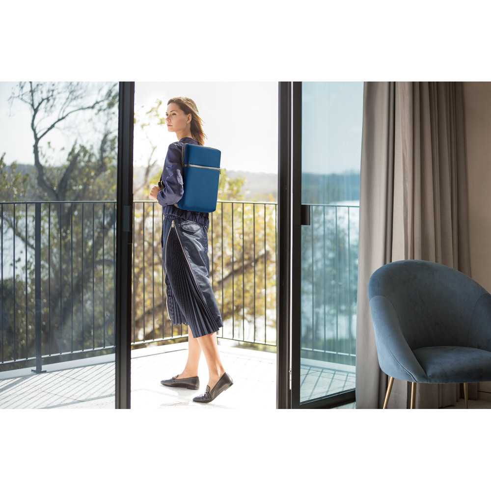 URBAN BACKPACK. Zaino porta PC 14'' in soft shell e tela cerata