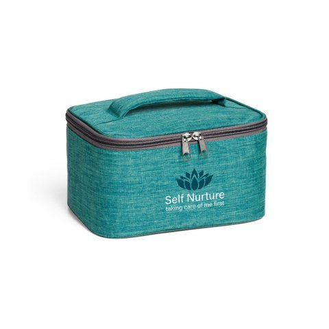 ELIZA. Чанта за тоалетни принадлежности с висока плътностот 300D - Тюркоазено синьо