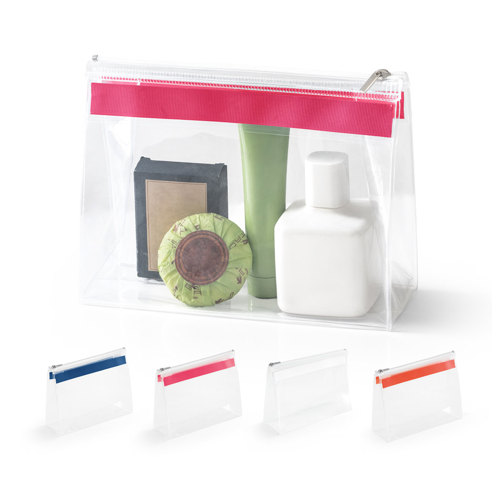 CHASTAIN. Pochette in EVA trasparente con cerniera