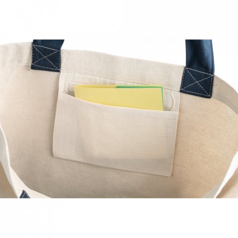 EDMONTON. Bolsa de lona 100% algod&oacute;n (280 g/m&sup2;) - Azul