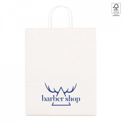 GRANT. Pappersp&aring;se i kraftpapper (100 g/m&sup2;) - Vit