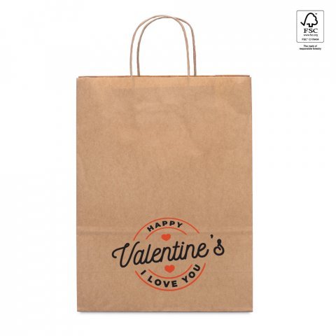 LEIA. Pappersp&aring;se i kraftpapper (115 g/m&sup2;) - Naturf&auml;rg