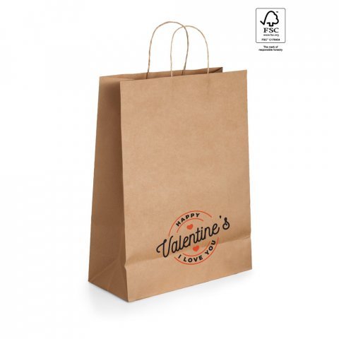 LEIA. Pappersp&aring;se i kraftpapper (115 g/m&sup2;) - Naturf&auml;rg