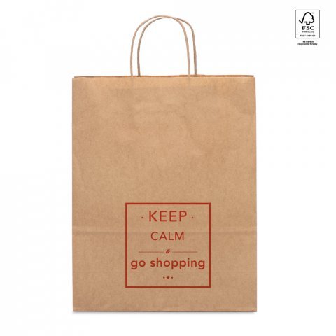 ELLEN. Pappersp&aring;se i kraftpapper (115 g/m&sup2;) - Naturf&auml;rg