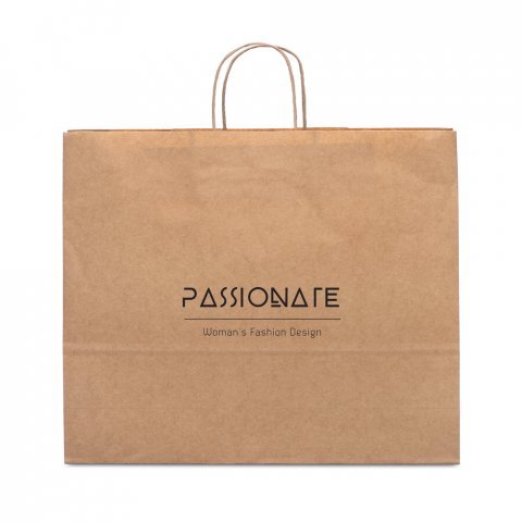 KIRA. Pappersp&aring;se i kraftpapper (115 g/m&sup2;) - Naturf&auml;rg