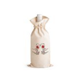 JEROME. Sacosa din bumbac 100% pentru sticlă (180 g/m&sup2;)