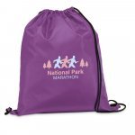 CARNABY. Worek typu plecak z 210D z czarnym sznurkiem - Purpurowy