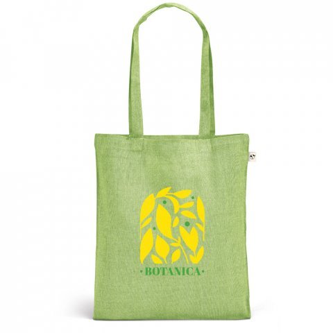 RYNEK. Торба с рециклиран памук (70%), полиестер (30% rPET) (140 гр/м&sup2;) - Светло зелено