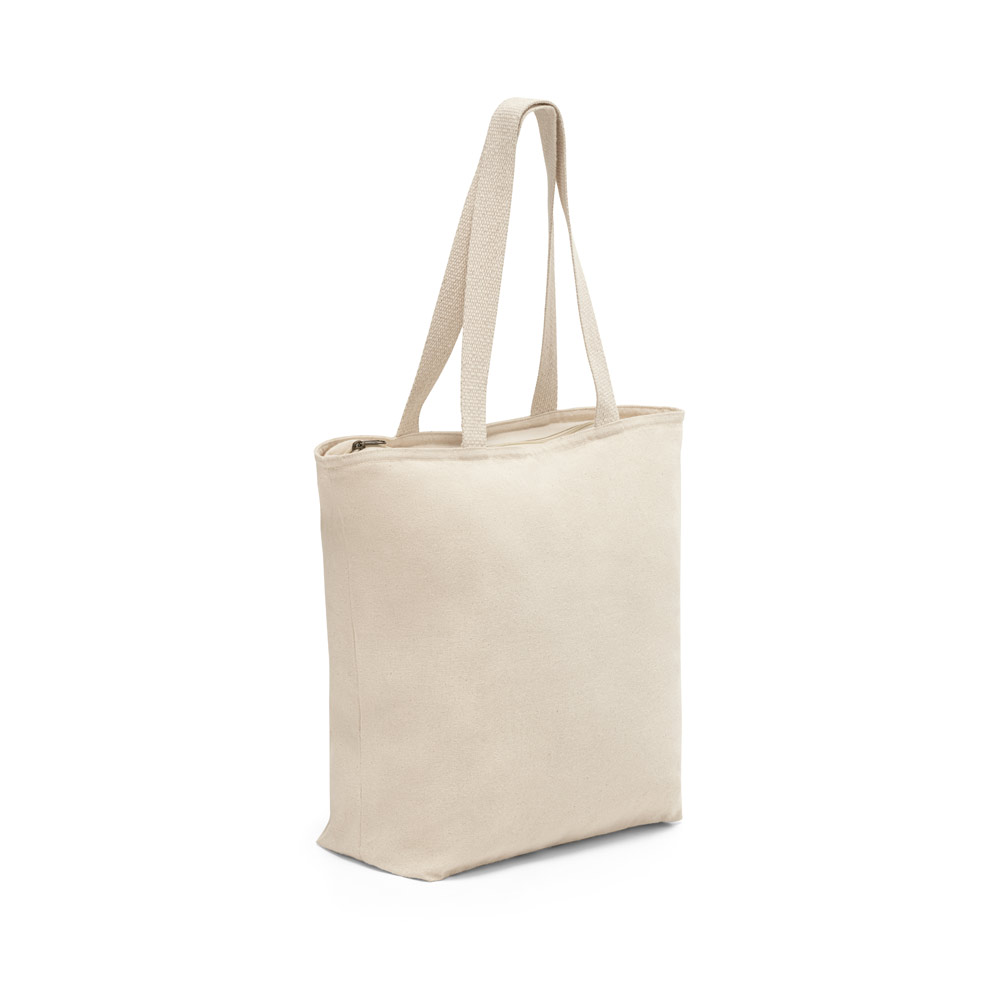 HACKNEY. Borsa in cotone 100% con chiusura (280 g/m²)