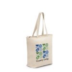 HACKNEY. Bolsa de algod&oacute;n 100% con cremallera (280 g/m&sup2;)