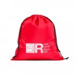 PEMBA. Worek 190T poliester z recyklingu (100% rPET) - Czerwony