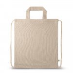 RISSANI. Gympap&aring;se med &aring;tervunnen bomull (70%) och polyester (30% rPET) (140 g/m&sup2;) - Naturf&auml;rg