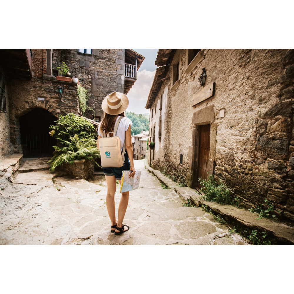 MARBELLA. Zaino in juco (275 g/m²)