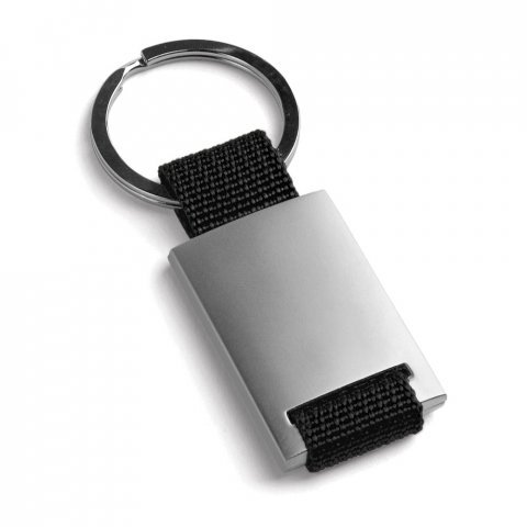 GRIPITCH. Brelok do kluczy wykonany z metalu i taśmy - Czarny