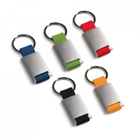 GRIPITCH. Brelok do kluczy wykonany z metalu i taśmy