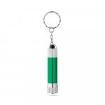 LERGAN. Aluminium keyring with a 3 LED flashlight - Green