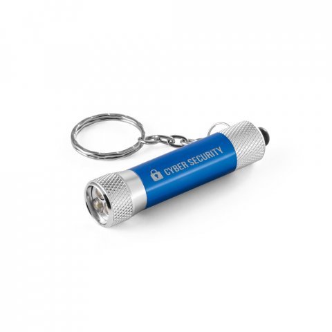LERGAN. Aluminium keyring with a 3 LED flashlight - Royal blue