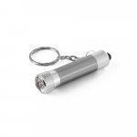 LERGAN. Aluminium keyring with a 3 LED flashlight - Gun metal