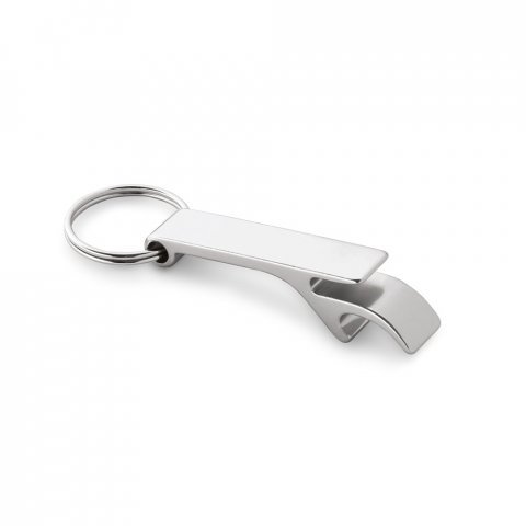 BAITT. Aluminium keyring with bottle opener - Silver