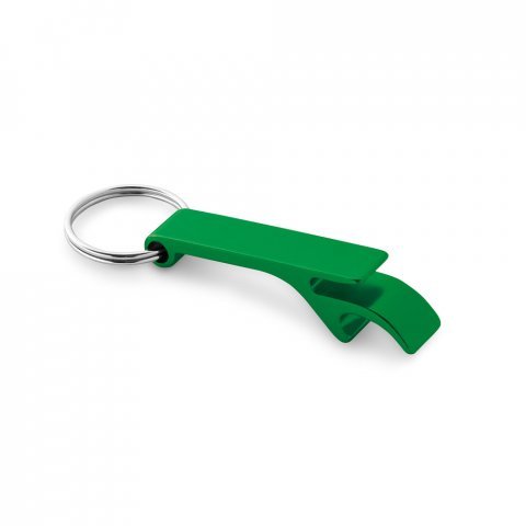 BAITT. Aluminium keyring with bottle opener - Green