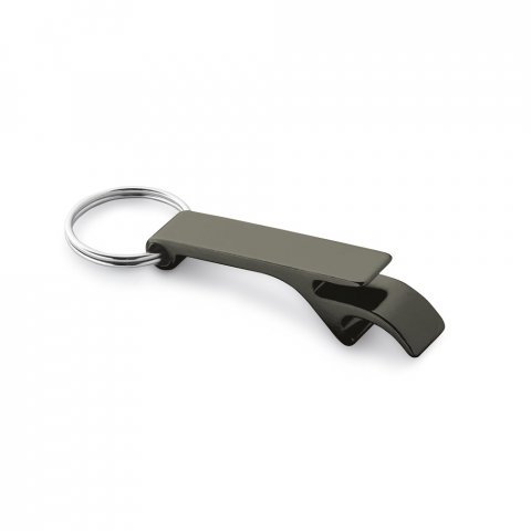BAITT. Aluminium keyring with bottle opener - Gun metal