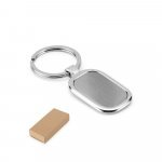 ZABEL. Metal keyring designed for customisation by doming