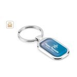 ZABEL. Metal keyring designed for customisation by doming