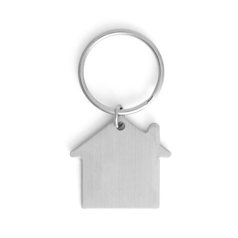 HOMIER. Aluminium keyring - Satin silver