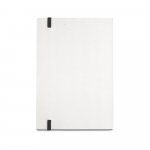 MILKY. Caiet A5 cu copertă rigidă din h&acirc;rtie 100% reciclată - Negru