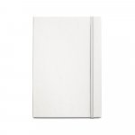 MILKY. Caiet A5 cu copertă rigidă din h&acirc;rtie 100% reciclată - Alb
