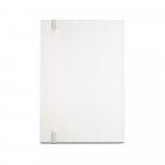 MILKY. Caiet A5 cu copertă rigidă din h&acirc;rtie 100% reciclată - Alb