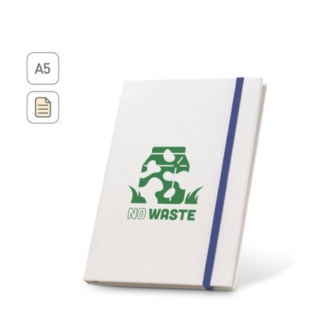 MILKY. Caiet A5 cu copertă rigidă din h&acirc;rtie 100% reciclată