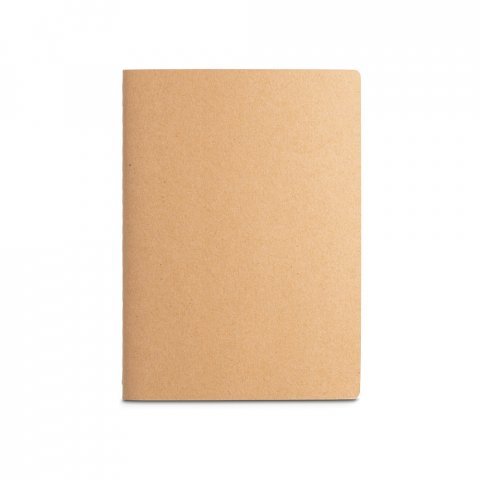 ALCOTT A4. Notepad A4 cu coperta de carton (250 g/m&sup2;) și pagini simple - Natural