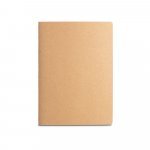 ALCOTT A4. Notepad A4 cu coperta de carton (250 g/m&sup2;) și pagini simple - Natural