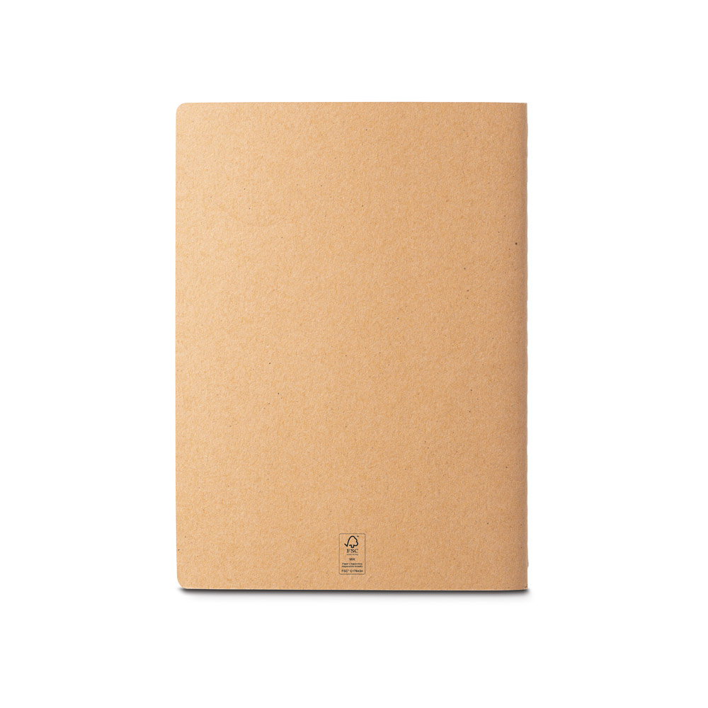 ALCOTT A4. Block notes A4 con copertina in cartoncino (250 g/m²) e pagine semplici