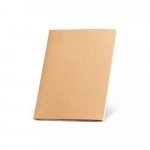 ALCOTT A4. Notepad A4 cu coperta de carton (250 g/m&sup2;) și pagini simple - Natural