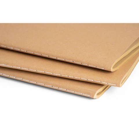ALCOTT A5. Notepad A5 cu coperta de carton (250 g/m&sup2;) și pagini simple - Natural