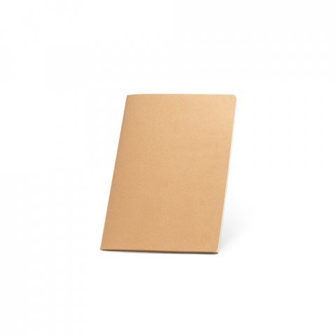 ALCOTT A5. Notepad A5 cu coperta de carton (250 g/m&sup2;) și pagini simple - Natural
