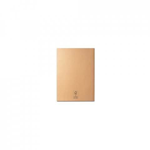 ALCOTT A6. Notepad cu coperta de carton (250 g/m&sup2;) și pagini simple - Natural