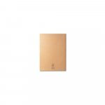 ALCOTT A6. Notepad cu coperta de carton (250 g/m&sup2;) și pagini simple - Natural