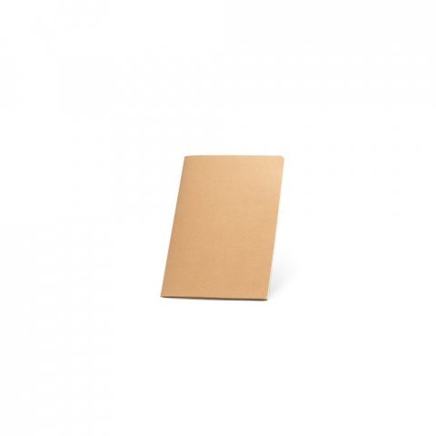 ALCOTT A6. Notepad cu coperta de carton (250 g/m&sup2;) și pagini simple - Natural