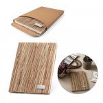 NERUDA. Bloc-notes A5 avec couverture rigide en fibre de paille naturelle