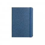 BOYD. Bloc-notes de notes A5 en polyester recycl&eacute; (100% rPET) avec pages lign&eacute;es - Bleu