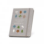 BOYD. Bloc-notes de notes A5 en polyester recycl&eacute; (100% rPET) avec pages lign&eacute;es - Gris clair